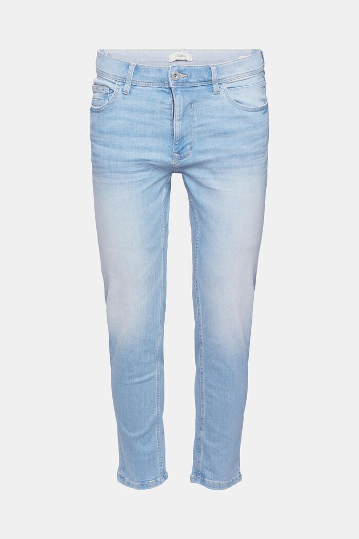 Jeans aus Baumwolle, BLUE BLEACHED, overview