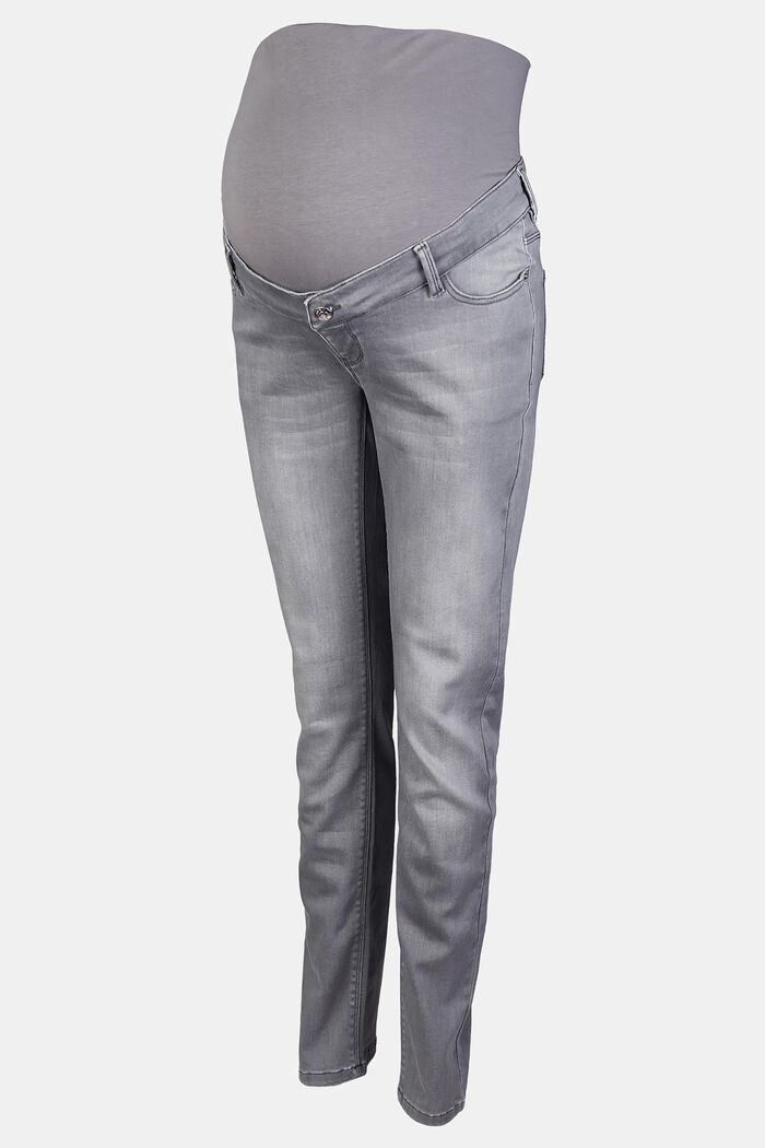 Softe Jeans mit Überbauchbund, GREY DENIM, detail image number 0