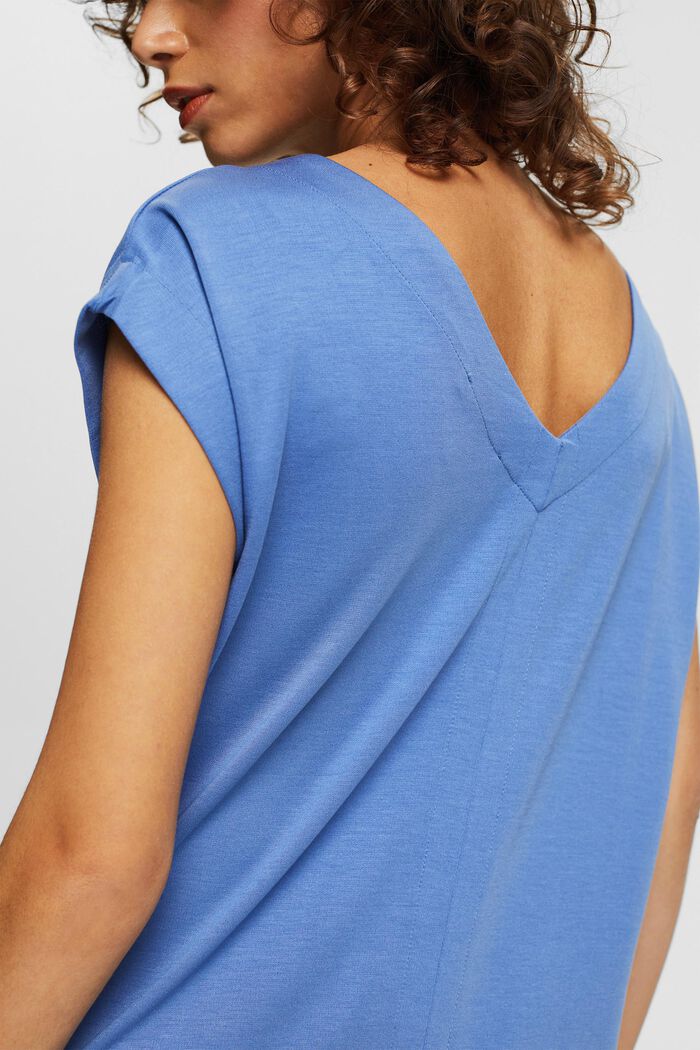 Mit TENCEL™: knielanges Jersey-Kleid, LIGHT BLUE LAVENDER, detail image number 3