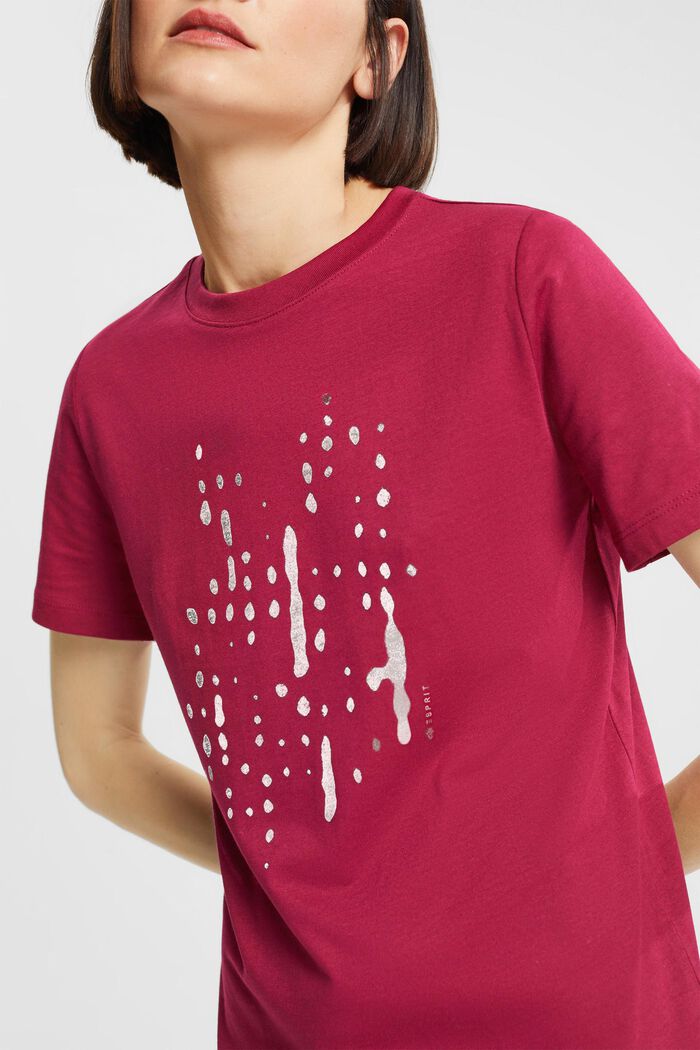 Logo-T-Shirt, TENCEL™ Mix, CHERRY RED, detail image number 0