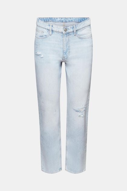 Jeans mit geradem Bein und mittlerer Bundhöhe