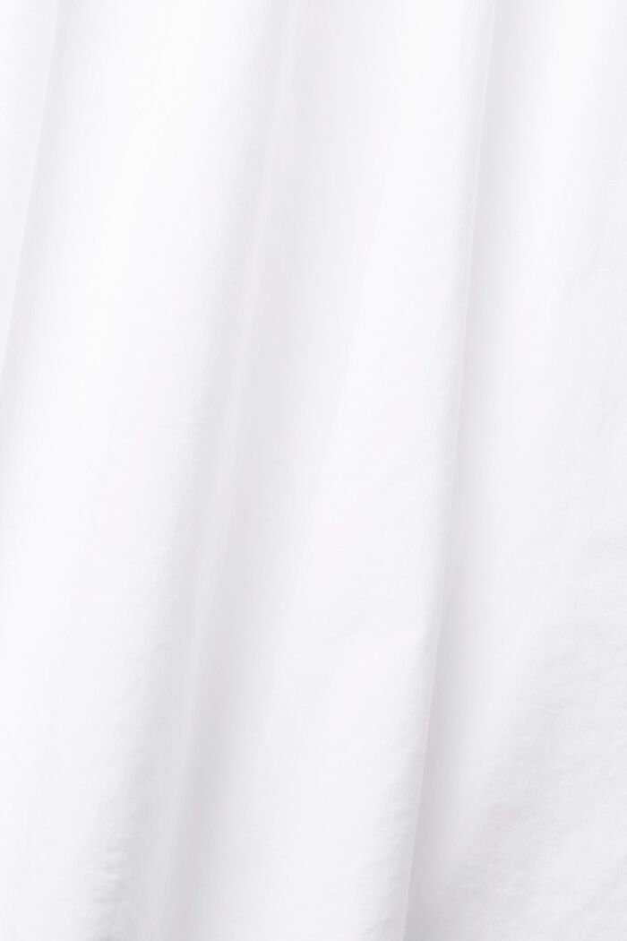 Bluse mit gerüschten Ärmelbündchen, WHITE, detail image number 5