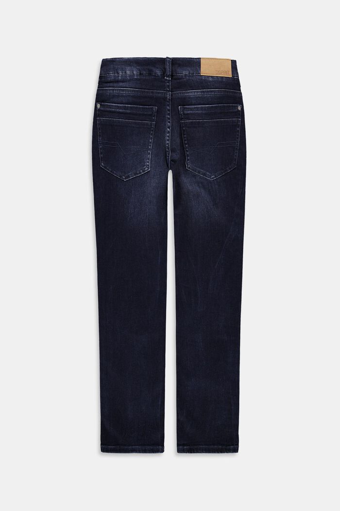 Washed Jeans mit Verstellbund, BLUE DARK WASHED, detail image number 1