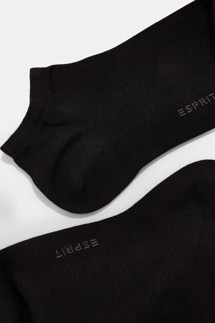 10er-Pack Sneaker-Socken, Bio-Baumwollmix, BLACK, overview