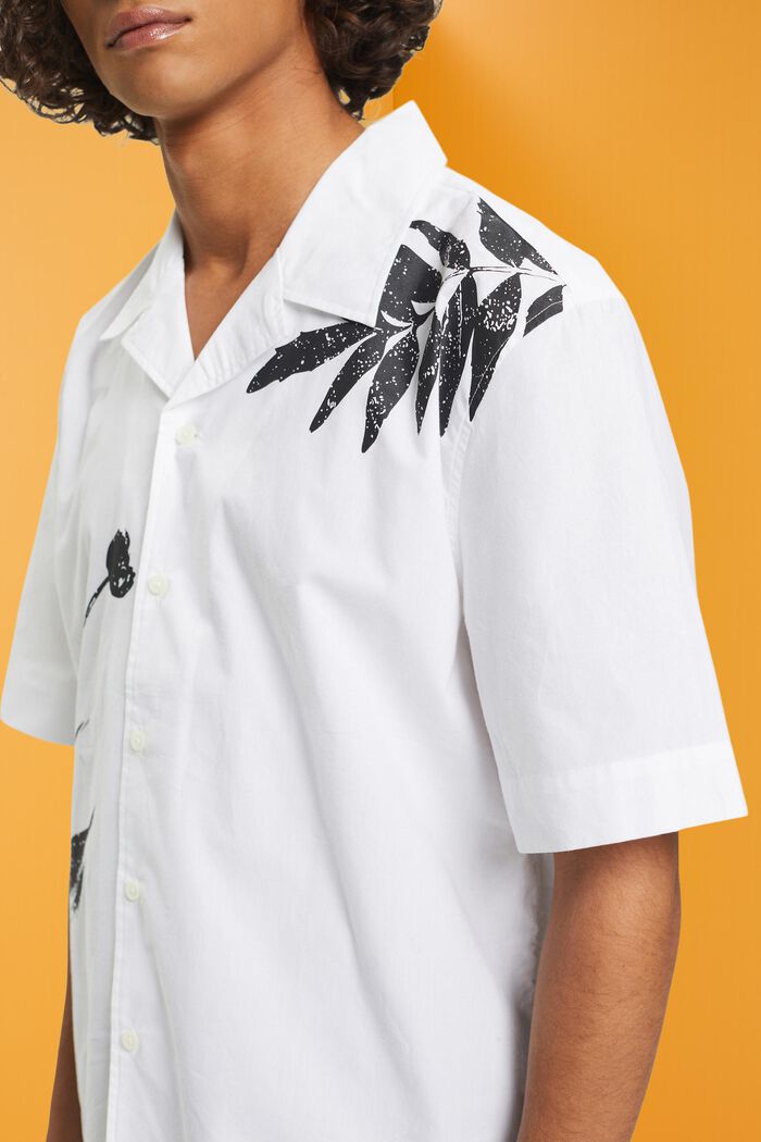 Hemd mit großem Blumen-Print, WHITE, detail image number 2
