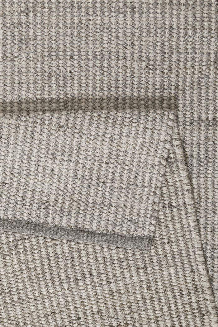 Handgewebter Teppich aus Woll-Mix, SILVER, detail image number 2