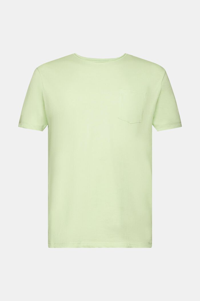 Recycelt: meliertes Jersey-T-Shirt, CITRUS GREEN, detail image number 7