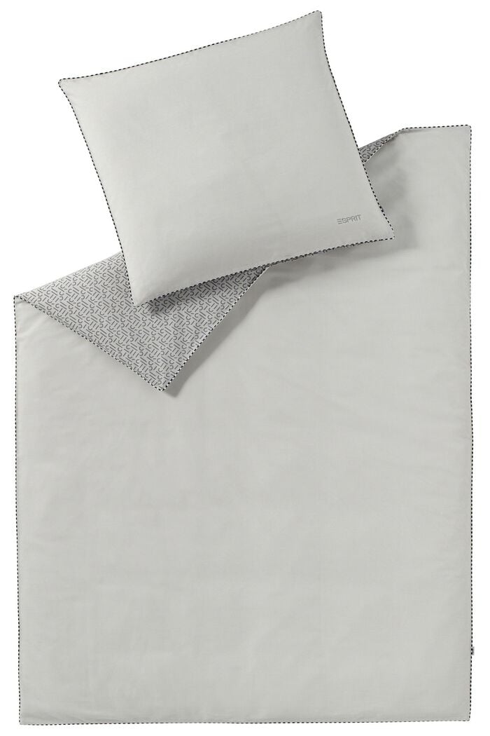 Renforcé-Bettwäsche mit Print, 100% Baumwolle, LIGHT GREY, detail image number 0