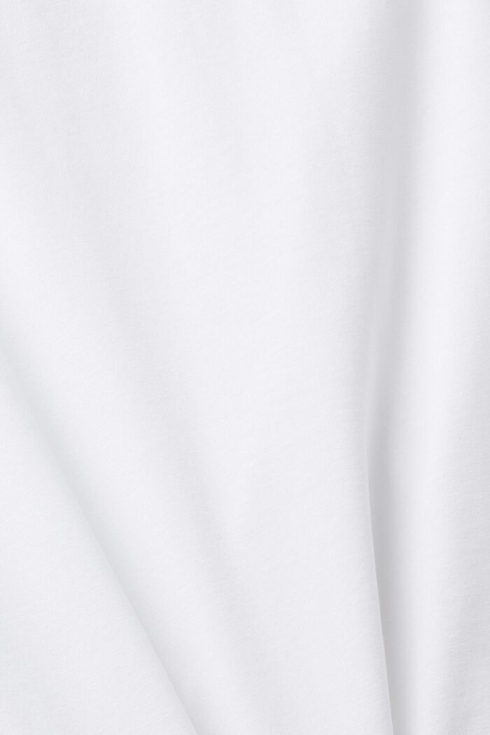 Jersey-T-Shirt mit Applikation, NEW WHITE, detail image number 4