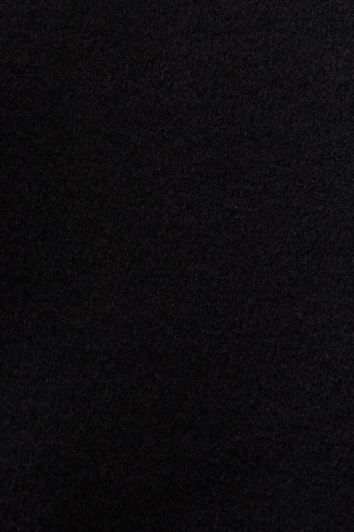 Doppelreihiger Mantel aus Wolle und Kaschmir, BLACK, detail image number 5