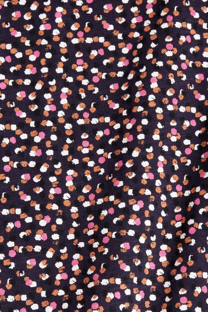 T-Shirt mit Allover-Print, NAVY COLORWAY, detail image number 4