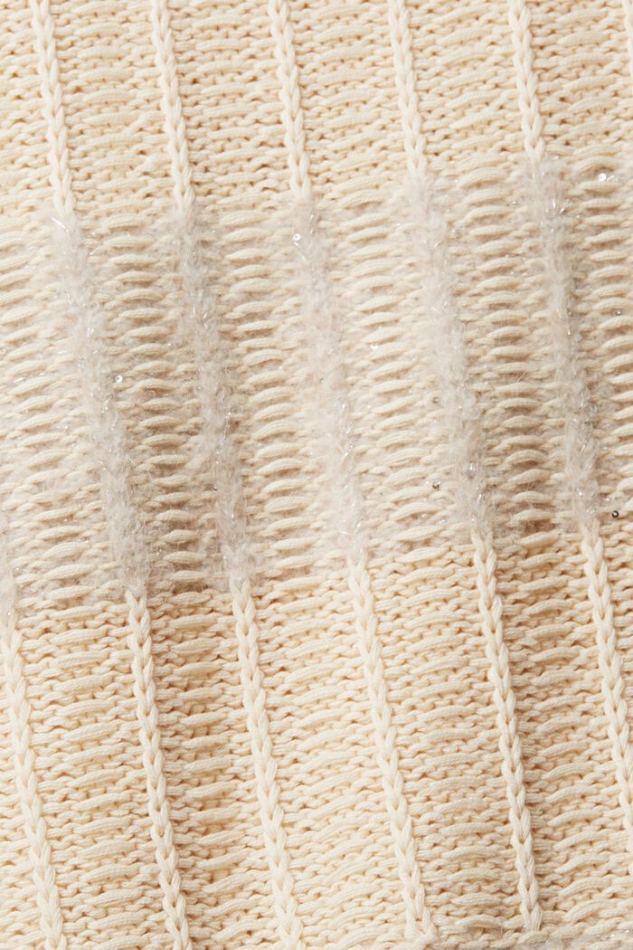 Strukturierter Pullover mit Pailletten, OFF WHITE, detail image number 6