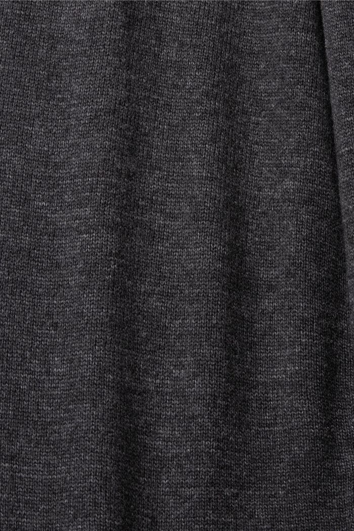 High-Rise-Strickhose aus Wollmix, ANTHRACITE, detail image number 5