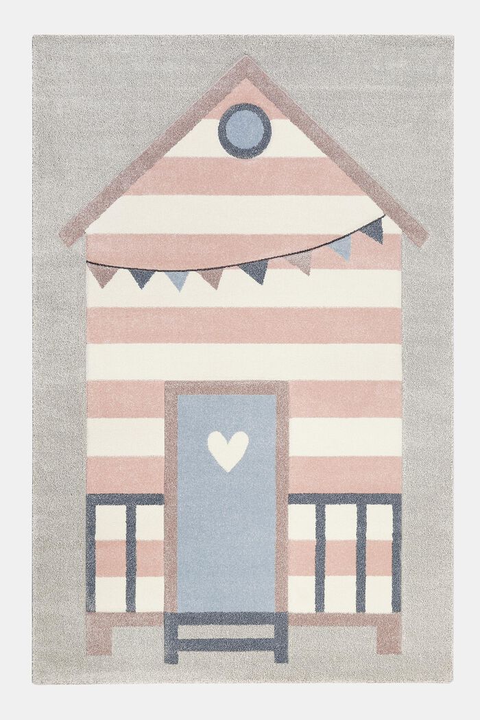Kinderteppich mit Haus-Motiv, LIGHT PINK, detail image number 0