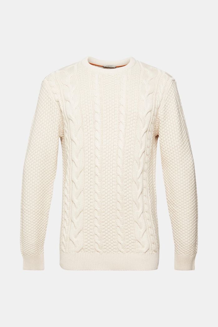 Pullover mit Zopf-Muster, OFF WHITE, detail image number 6