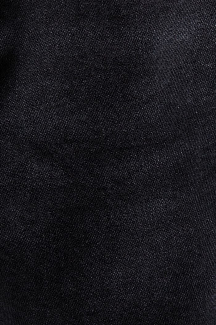 Recycelt: Stretchjeans mit schmaler Passform, BLACK RINSE, detail image number 6
