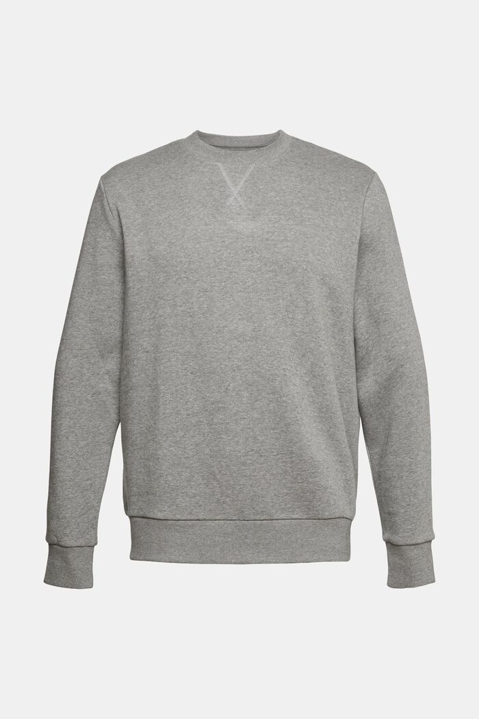 Recycelt: meliertes Sweatshirt, MEDIUM GREY, detail image number 1