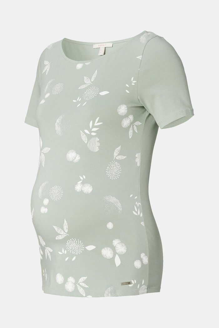 T-Shirt mit Print, Organic Cotton, GREY MOSS, detail image number 4