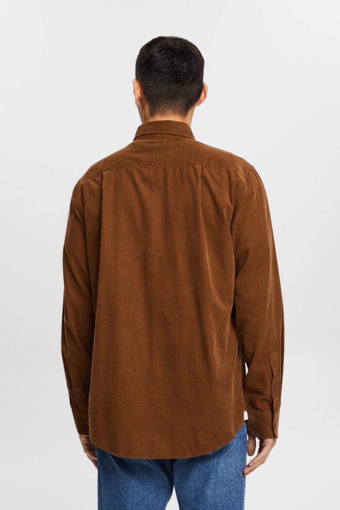Hemd aus Cord, 100% Baumwolle, BARK, detail image number 3
