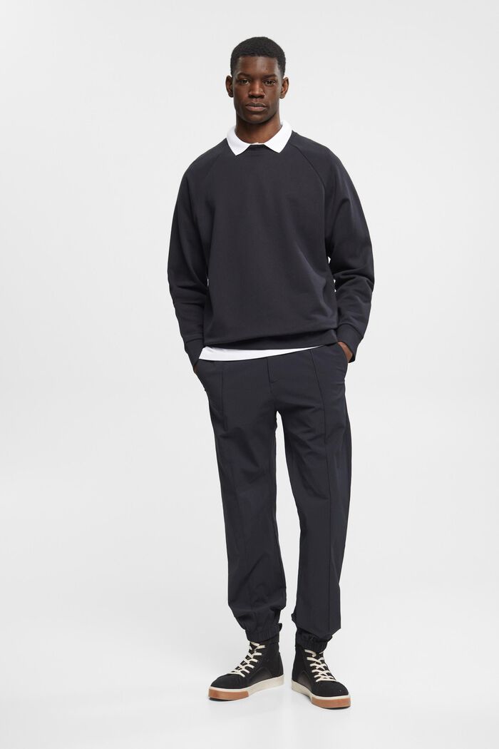 Sweatshirt aus Baumwolle im Relaxed Fit, BLACK, detail image number 4