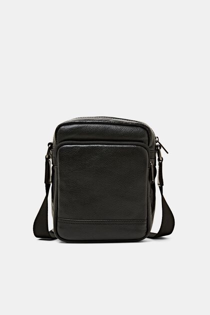 Reisetasche aus Leder, BLACK, overview
