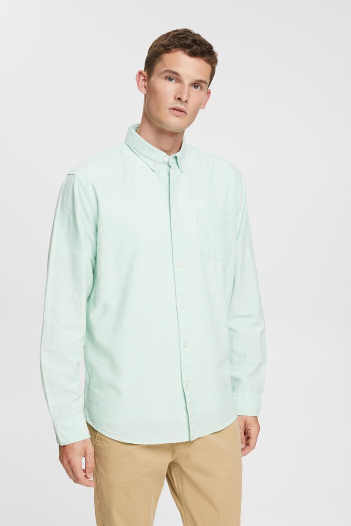 Button-Down-Hemd, PASTEL GREEN, detail image number 0