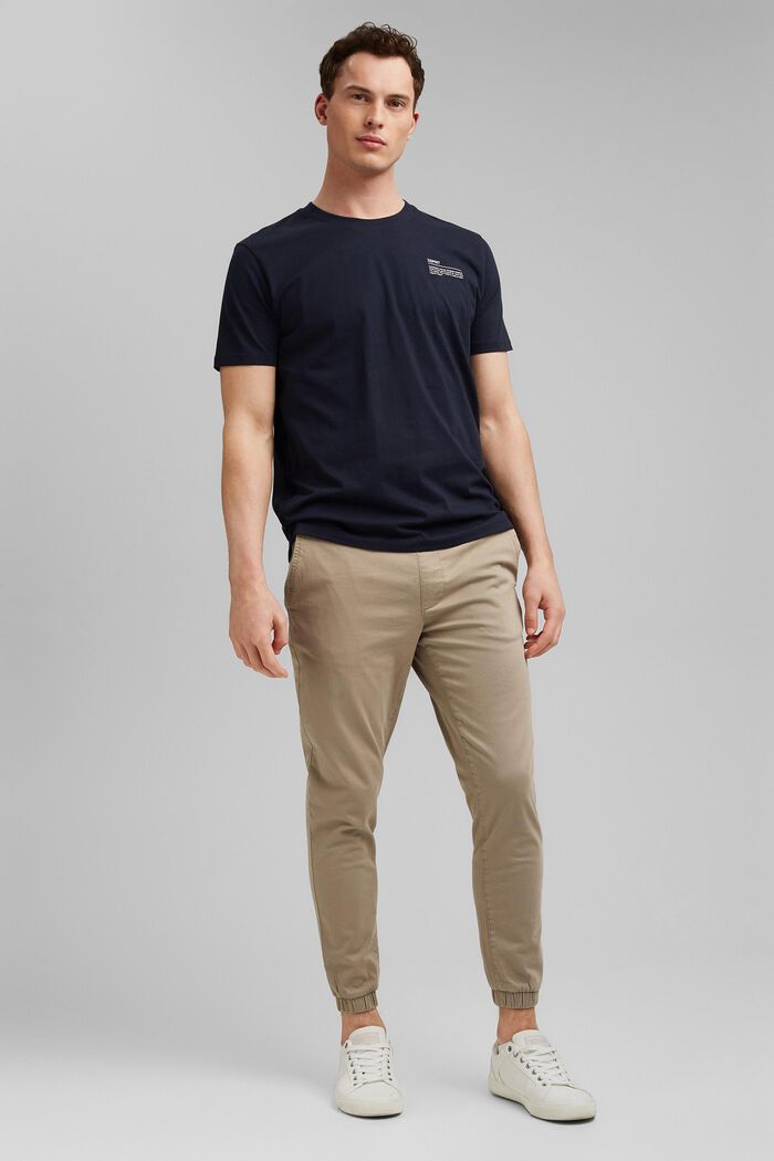 Jersey-T-Shirt mit Print, 100% Bio-Baumwolle, NAVY, detail image number 2