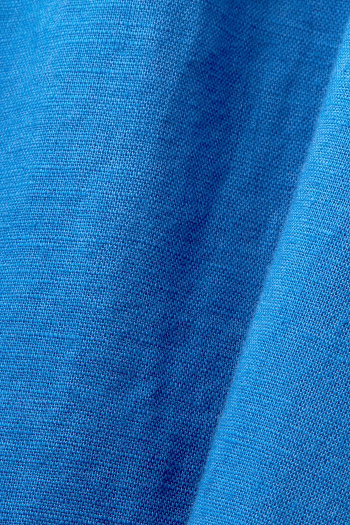 Minikleid, Baumwolle-Leinen-Mix, BRIGHT BLUE, detail image number 5