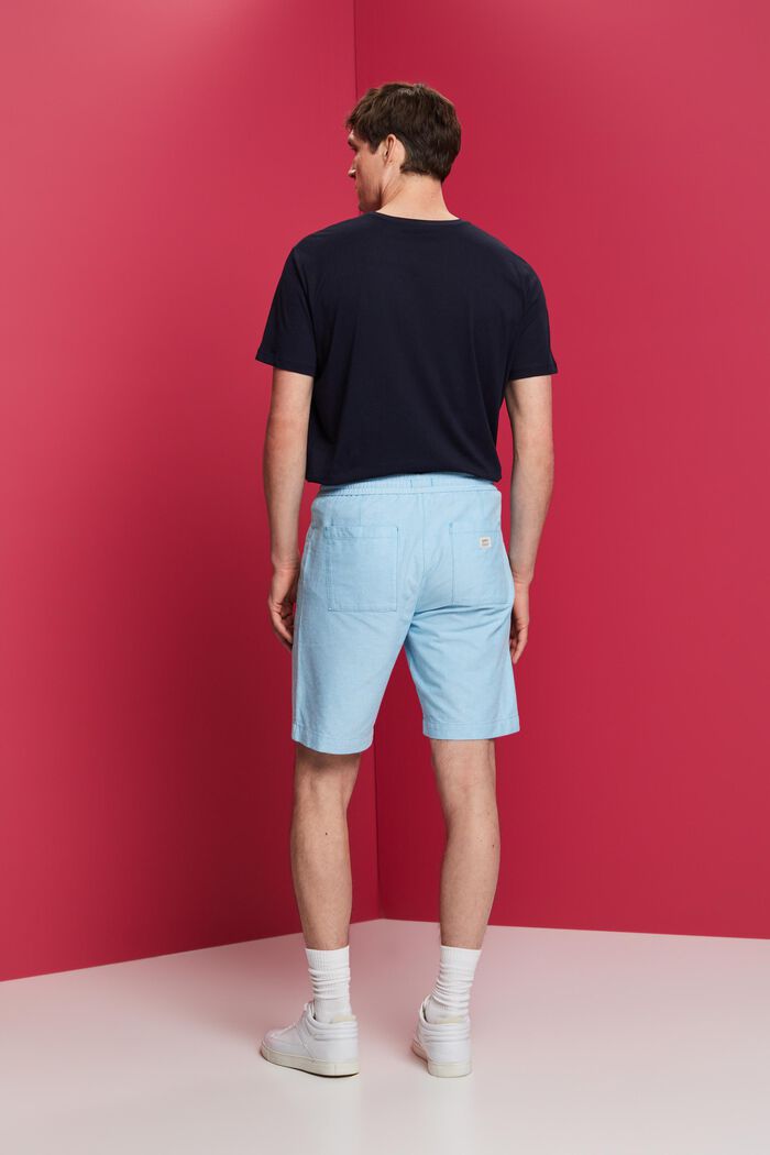 Pull-on-Shorts aus Twill, 100 % Baumwolle, DARK TURQUOISE, detail image number 3