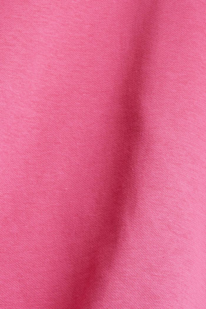 Cropped Sweatshirt mit Bio-Baumwolle, PINK, detail image number 4