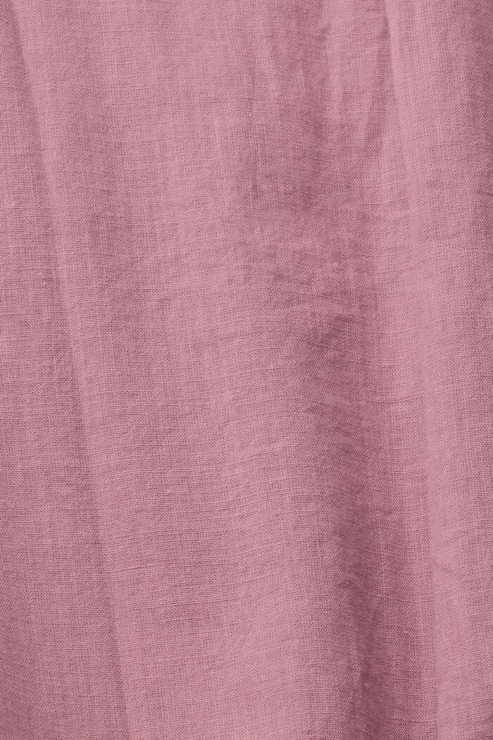 Leichtes Hemdblusenkleid, MAUVE, detail image number 4