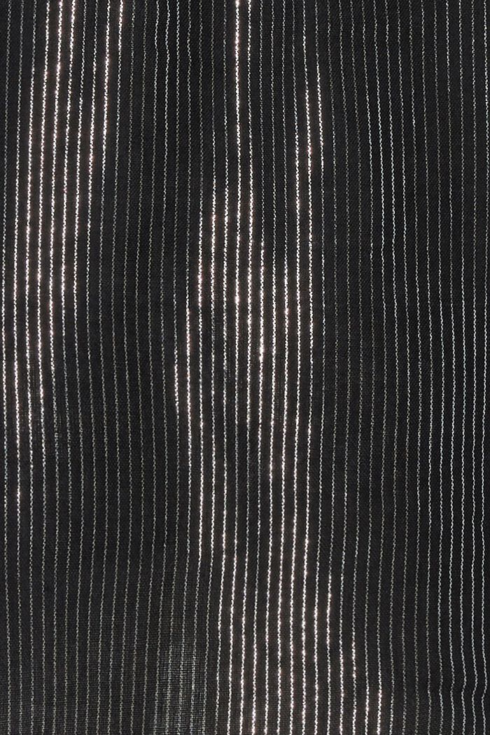 Bluse mit Glitzerstreifen und Stehkragen, BLACK INK, detail image number 3