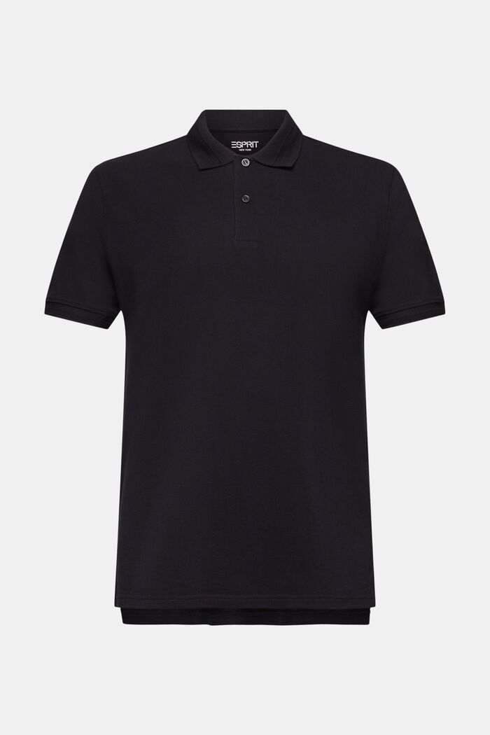 Piqué-Poloshirt aus Pima-Baumwolle, BLACK, detail image number 6