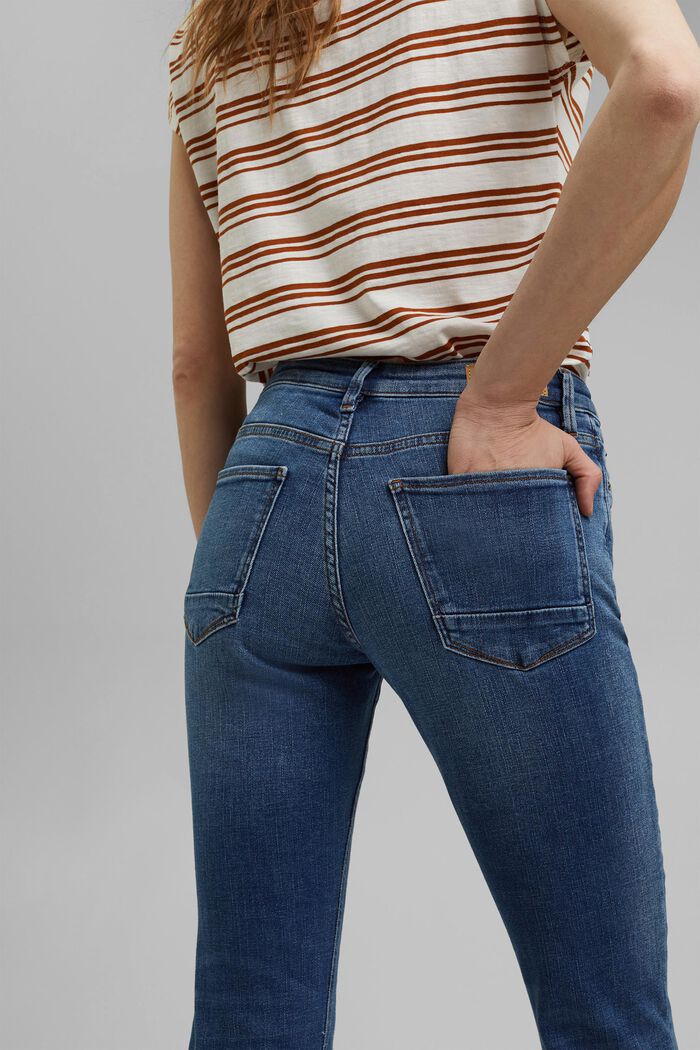 Stretch-Jeans aus Organic Cotton, BLUE MEDIUM WASHED, detail image number 2