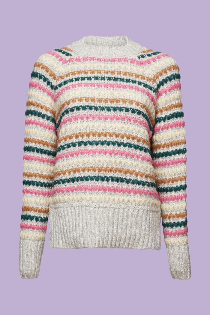 Pullover aus Baumwolle und Wolle, LIGHT GREY, detail image number 6