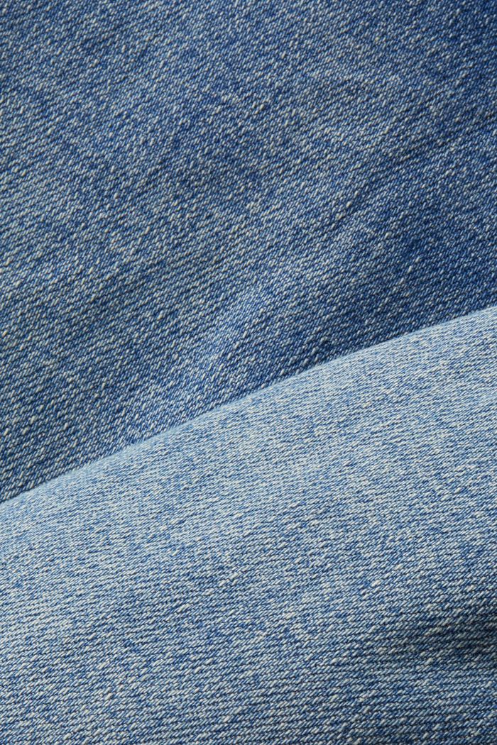 Tiefsitzende Jeans mit ausgestelltem Cropped-Bein, BLUE MEDIUM WASHED, detail image number 5