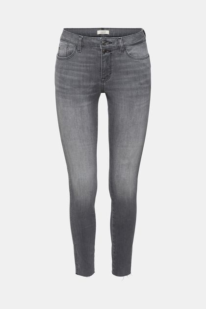 High-Rise-Jeans im Skinny Fit, GREY MEDIUM WASHED, overview