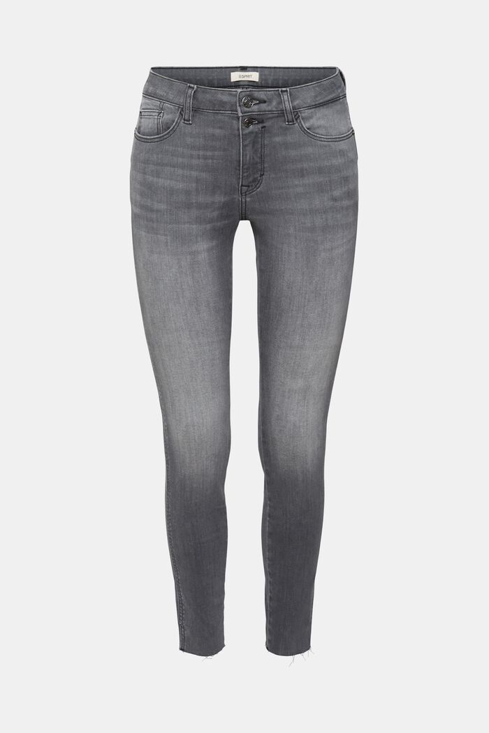 High-Rise-Jeans im Skinny Fit, GREY MEDIUM WASHED, detail image number 7