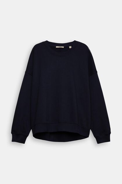 CURVY Sweatshirt im Relaxed Fit, NAVY, overview
