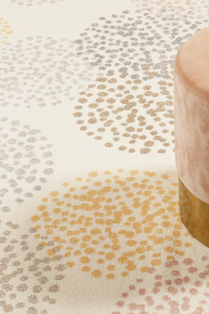 Kurzflor-Teppich mit Pusteblumen Design, LIGHT BEIGE, detail image number 1