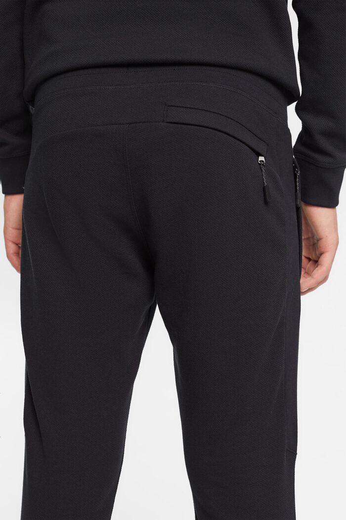 Strukturierte Jogger-Pants, BLACK, detail image number 4