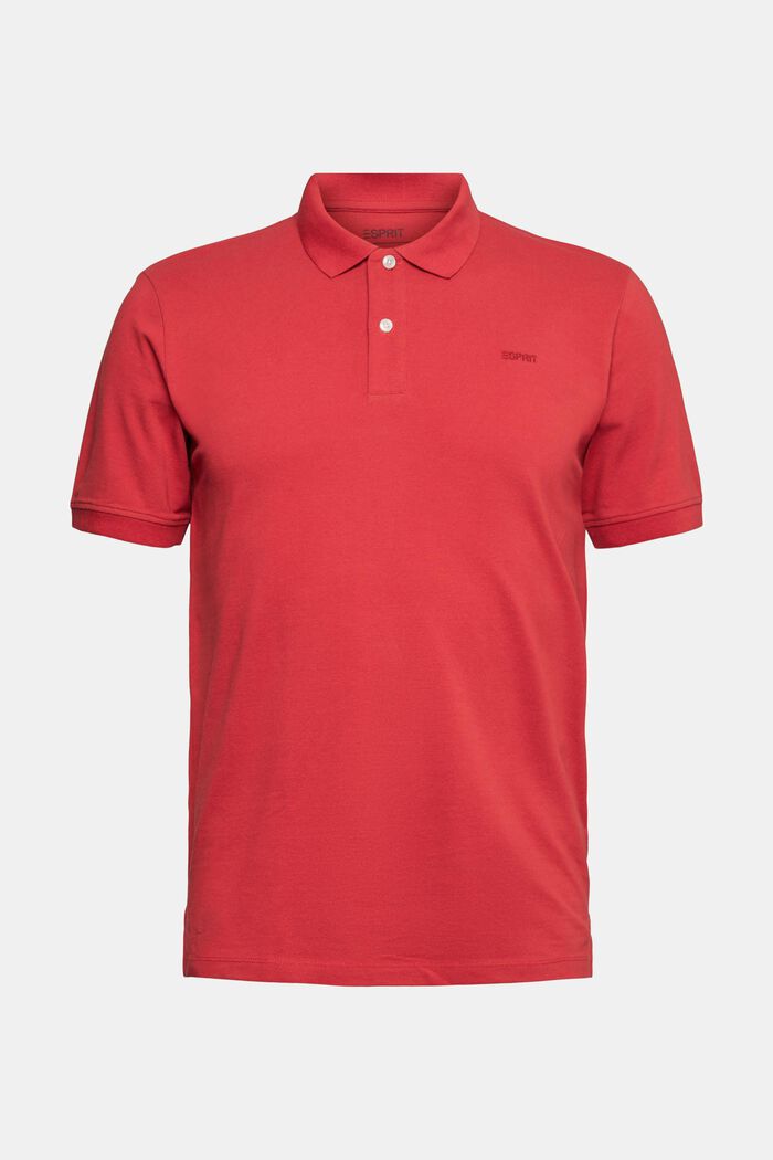 Piqué-Poloshirt aus Baumwolle, BERRY RED, detail image number 2