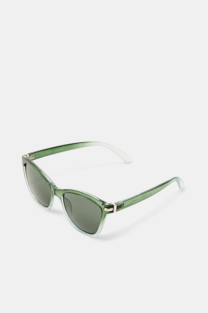 Cateye-Sonnenbrille mit Farbverlauf, GREEN, detail image number 0
