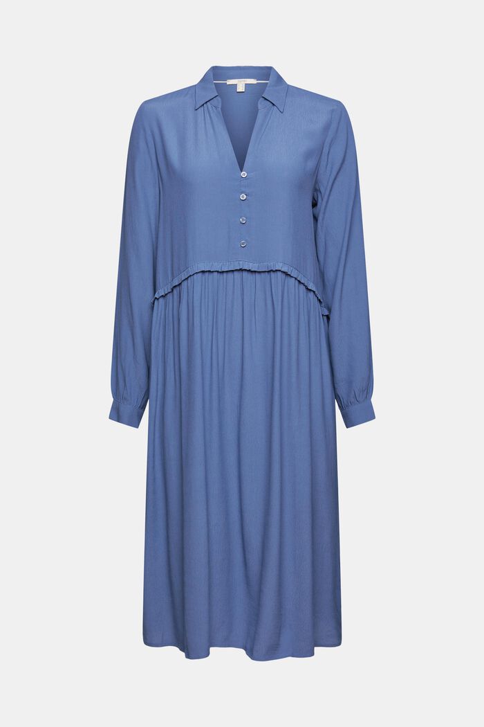 Kleid mit Rüschenkante, BLUE LAVENDER, detail image number 5