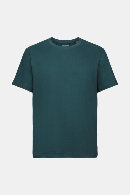 Rundhals-T-Shirt aus Baumwolljersey
