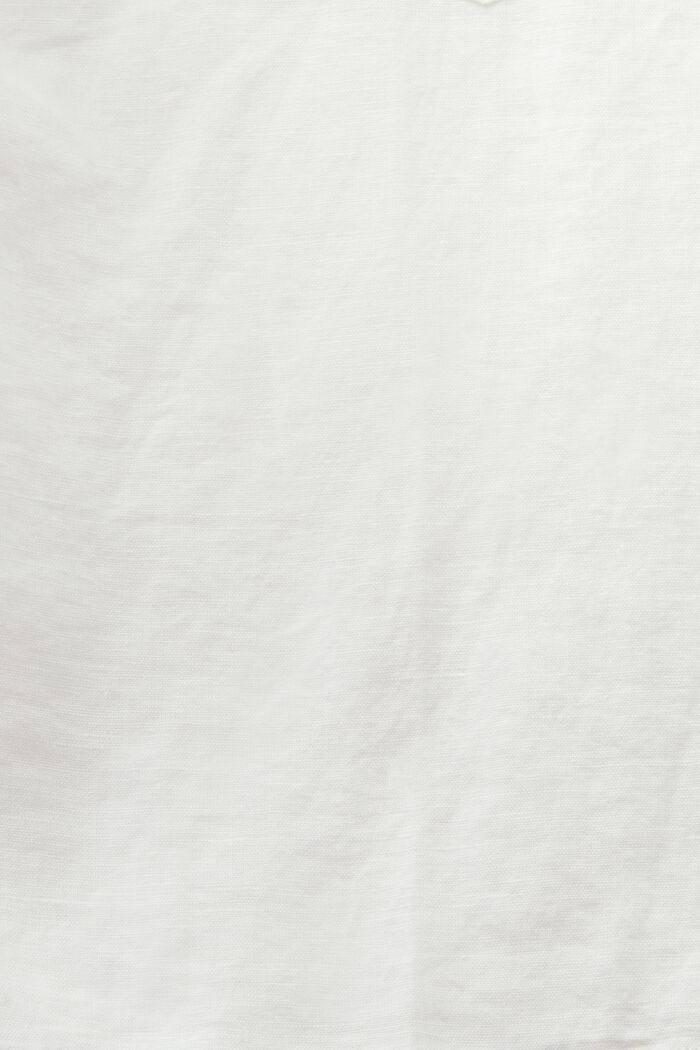 Hemdbluse aus Baumwolle-Leinen-Mix, OFF WHITE, detail image number 5