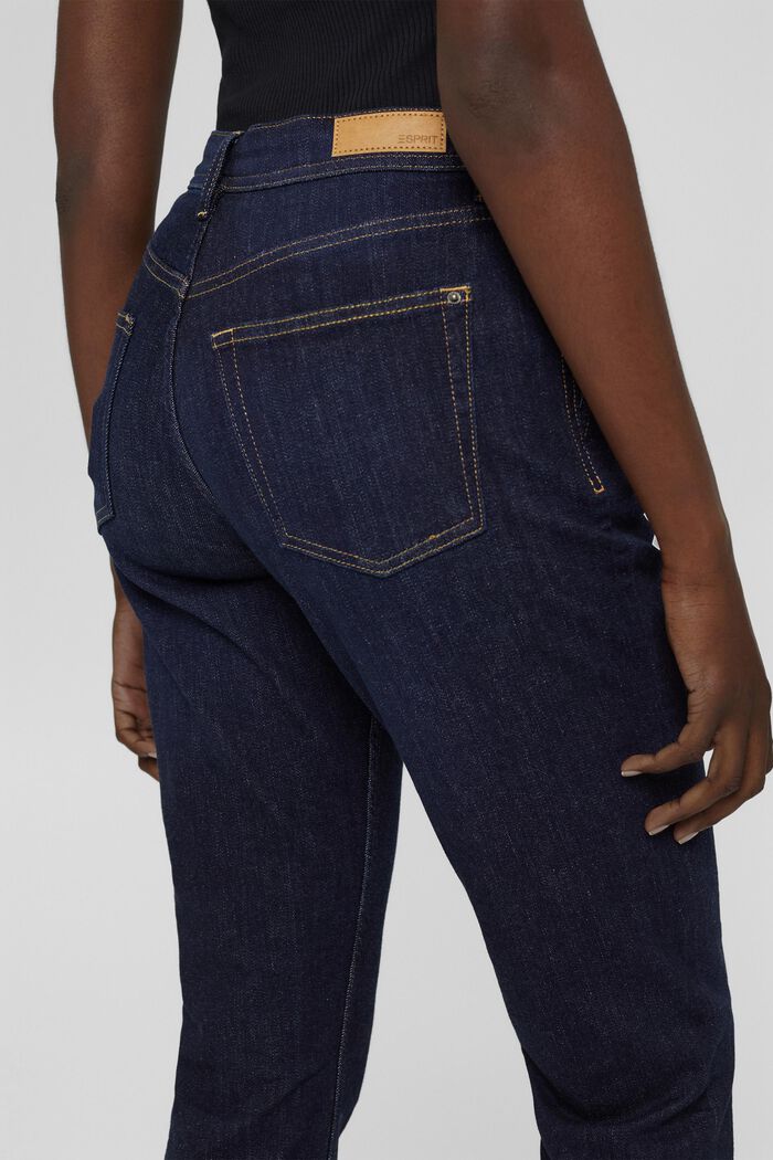 Cropped Jeans aus Baumwoll-Stretch, BLUE RINSE, detail image number 2