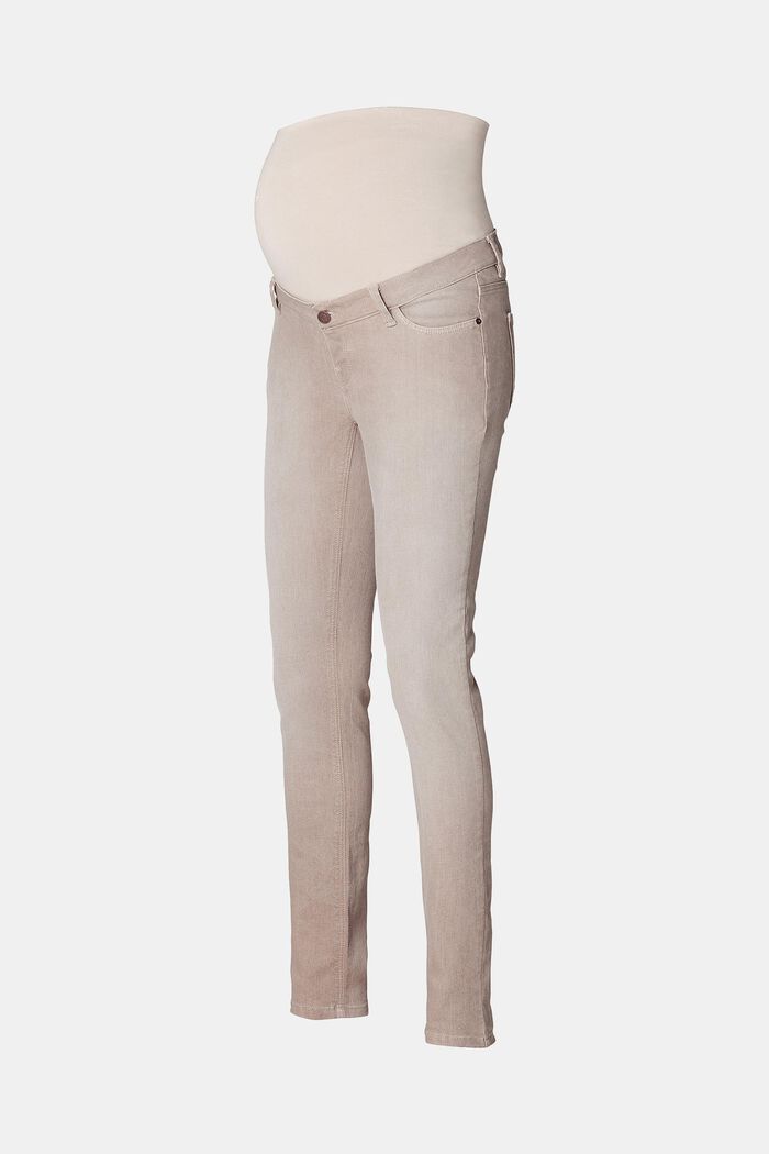 Stretch-Jeans mit Überbauchbund, Bio-Baumwolle, LIGHT TAUPE, detail image number 4