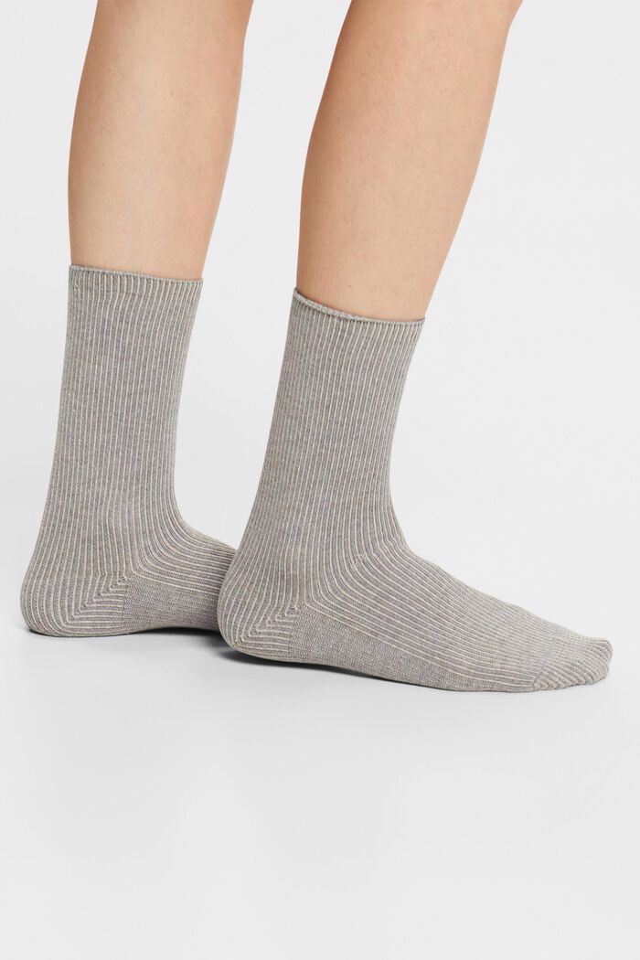 Socks, BEIGE/GREY, detail image number 1