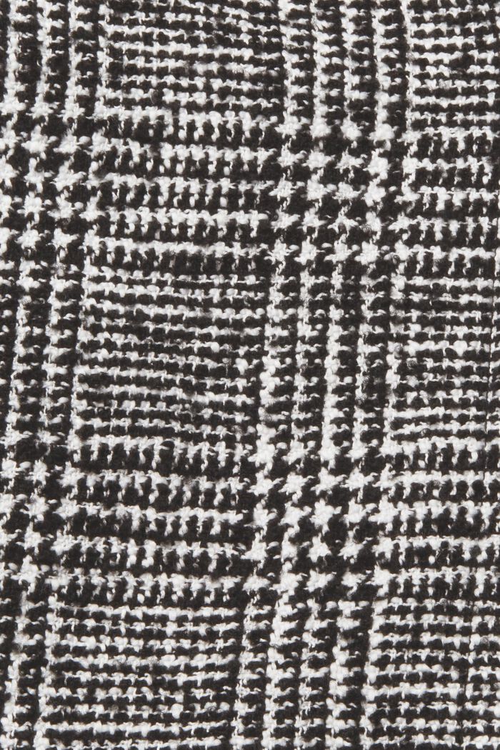 Karo-Mantel aus Wollmix, BLACK, detail image number 6